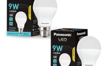 Panasonic 9 Watt Led Bulb, B22 Base 9W Light For Home, 25000+ Bh With 1 Year Warranty, 6500K Cool Day (Pack Of 2)