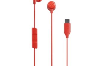 Skullcandy Jib Usb-C In-Ear Earbuds With Noise-Isolating Fit, In-Line Mic/Remote, Call & Track Control, Comfortable Fit, Compatible With Smartphones, Tablets – Plasma