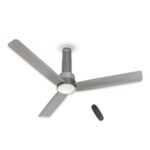 Havells 1200Mm Elio Prime Bldc Ceiling Fan | Remote Controlled, High Air Delivery Fan | 5 Star Rated, Upto 60% Energy Saving, 2+1* Year Warranty | (Pack Of 1, Slate Mist) Grey