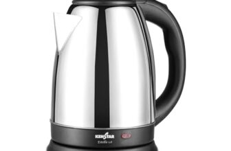 Kenstar Estella 1.6L Electric Kettle | Stainless Steel Body | Auto Cut-Off & Dry Boil Protection | 360° Swivel Base | 1350 W | Ss Finish